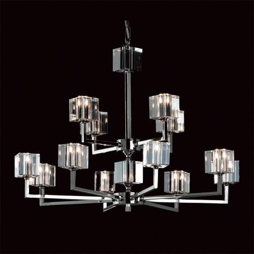 Impex Lighting Impex STH06040/84/N Starlite Optical Glass Cube 12 Light