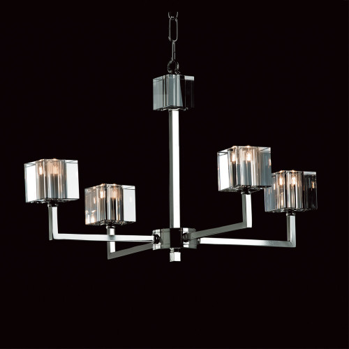 Impex Lighting Impex STH06040/04/N Starlite Optical Glass Cube 4 Light