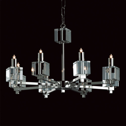 Impex Lighting Impex STH06000/08/N Starlite Optical Glass Cube 8 Light