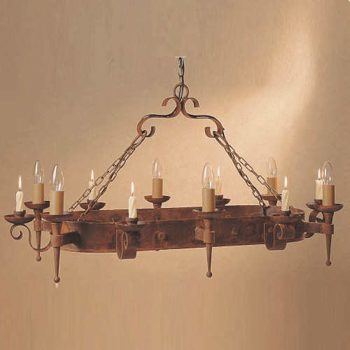 Impex Lighting Impex SMRR00006C/A Smithbrook Refectory Aged 6 Light Fitting