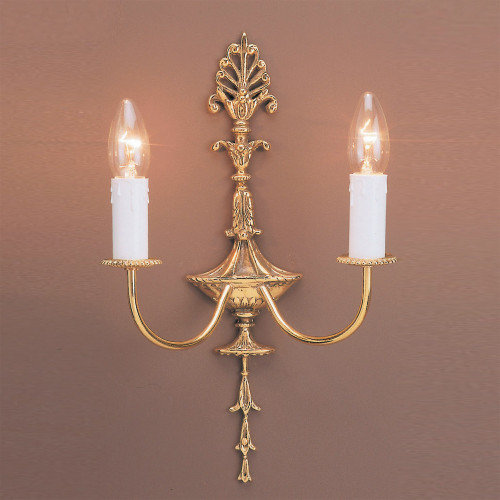 Impex Lighting Impex SMBB00082/PB Brooklands Eden Brass Wall Bracket