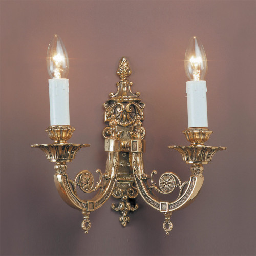 Impex Lighting Impex SMBB00302/PB Brooklands Chelsea Brass Wall Bracket