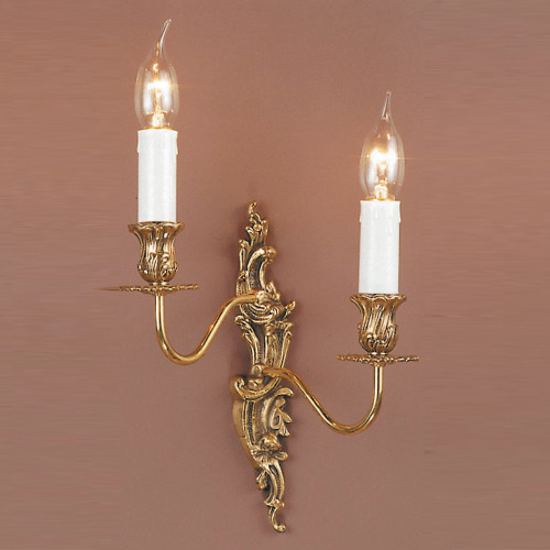 Impex Lighting Impex SMBB00182AL/PB Brooklands Dauphine Brass Wall Bracket