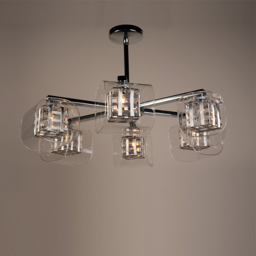 Impex Lighting Impex PGH01515/06/CH Contemporary Avignon Ceiling Fitting