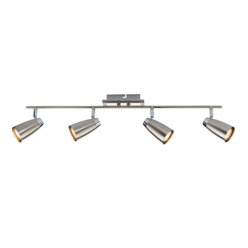 Dar Lighting Dar  LOF8446 Loft Polished Chrome/Satin Chrome Bar Spotlight 