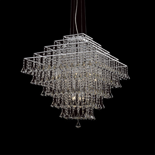 Impex Lighting Impex CFH301171/12/CH Parma 12 Light Crystal Ceiling Pendant