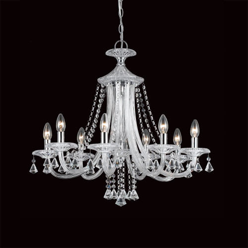Impex Lighting Impex CF112151/08/CH Calgary 8 Light Chrome Ceiling Pendant