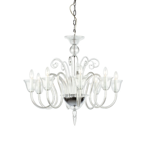 Impex Lighting Impex CB301163/08/CH Saskia 8 Light Chrome Ceiling Pendant