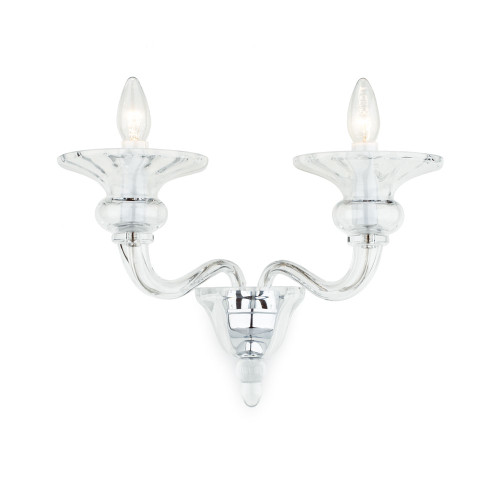 Impex Lighting Impex CB301164/02/WB/CH Zagreb 2 Light Chrome Wall Light