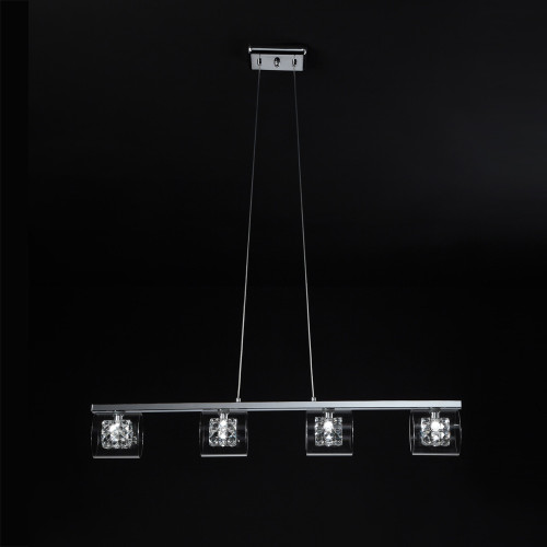 Impex Lighting Impex CFH211171/04/BAR/CH Sonja 4 Light Chrome Bar Pendant