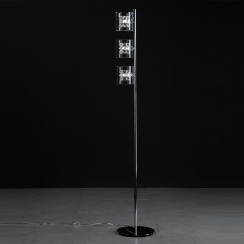 Impex Lighting Impex CFH211171/03/FL/CH Sonja 3 Light Chrome Floor Lamp
