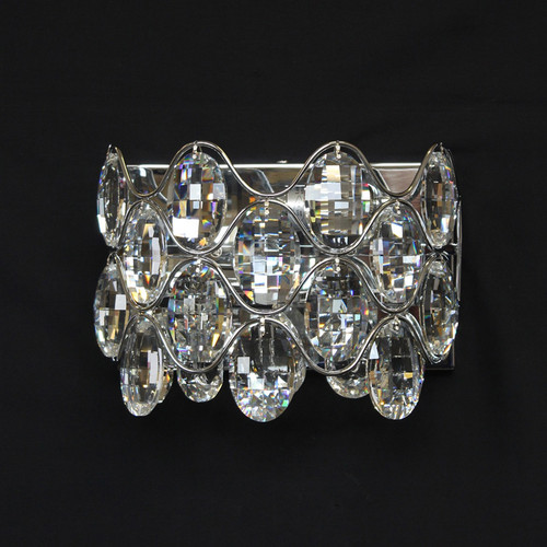 Impex Lighting Impex CF412181/02/WB/CH Raina 2 Light Chrome Wall Light