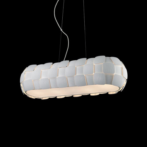 Impex Lighting Impex PG504241/04/OBL/WH Brigitte 4 Light White Pendant