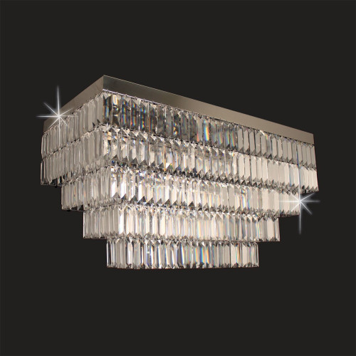 Impex Lighting Impex STLED508122/80/06/CH Crystal Art Chrome Flush Fitting