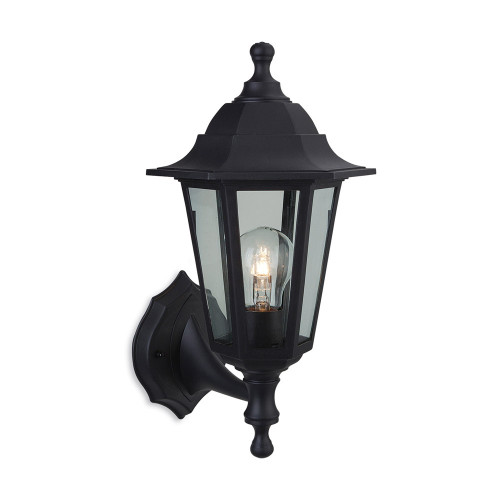 Firstlight 8349BK Malmo 1 Light Six Panel Resin Lantern