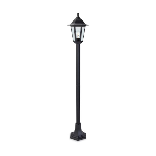 Firstlight 8351BK Malmo 1 Light Six Panel Resin Post Lamp