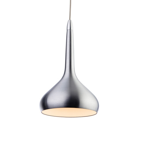 Firstlight 8613AL Bar Aluminium and White Ceiling Pendant