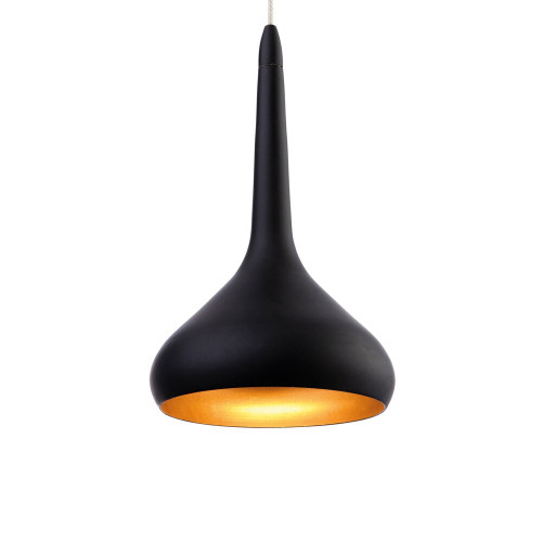 Firstlight 8613BK Bar Black and Gold Ceiling Pendant