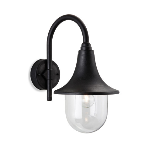 Firstlight 8660BK Astra 1 Light Black Outdoor Wall Lantern