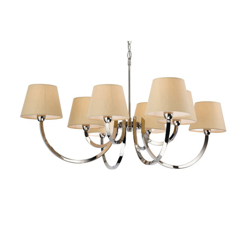 Firstlight 2323PST Fairmont 8 Light Stainless Steel Pendant
