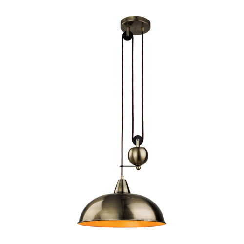 Firstlight 2309AB Century Antique Brass Rise andamp; Fall Pendant