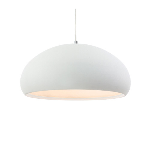 Firstlight 2308WH Costa 1 Light Rough Sand White Pendant