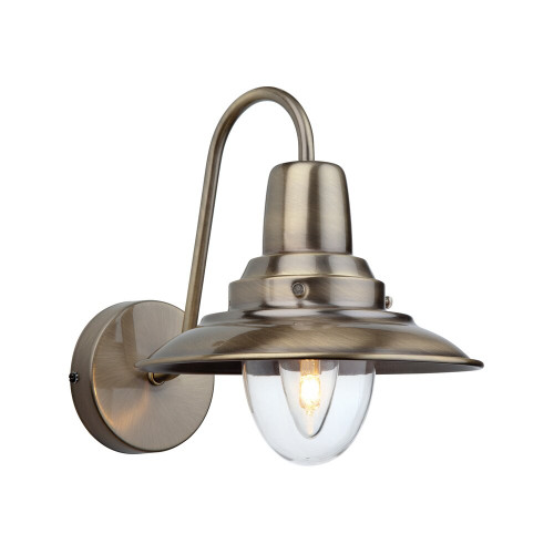 Firstlight 8686AB Fisherman 1 Light Antique Brass Wall Light