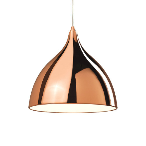 Firstlight 5746CP Cafe 1 Light Copper/White Ceiling pendant