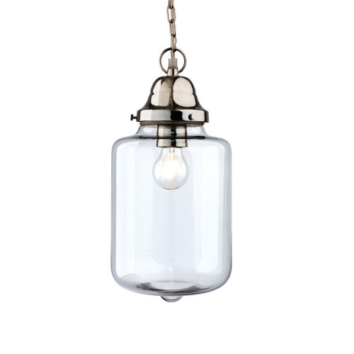 Firstlight 2348CH Craft 1 Light Chrome/Glass Ceiling Pendant
