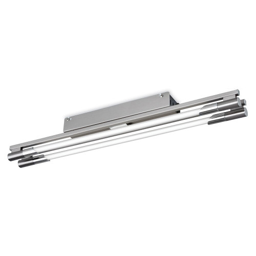 Firstlight 2338BS Casa 2 Light Brushed Steel Flush Fitting