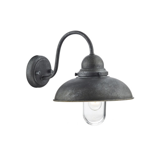Dar Lighting Dar  DYN0737 Dynamo 1 Light Aluminium Outdoor Wall Light 