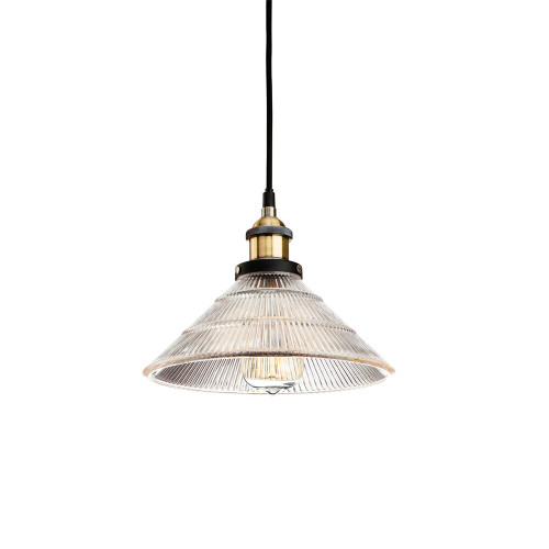 Firstlight 5902AB Empire 1 Light Antique Brass Pendant