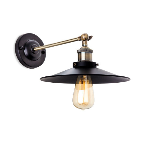 Firstlight 5933BK Ashby 1 Light Antique Brass Wall Light