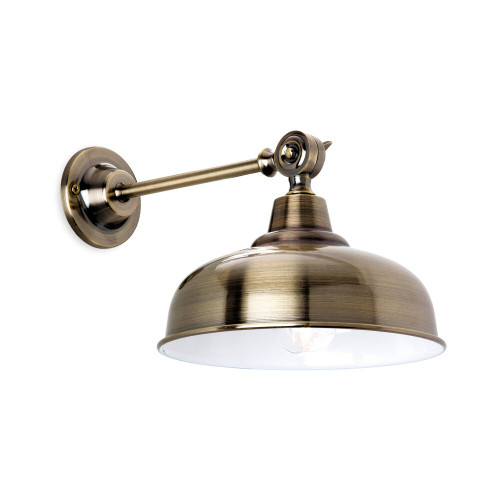 Firstlight 5934AB Preston 1 Light Antique Brass Wall Light