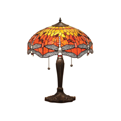 Interiors 1900 64093 Dragonfly Tiffany Table Lamp