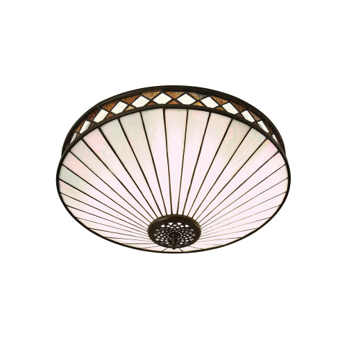 Interiors 1900 64145 Fargo Tiffany Flush Fitting