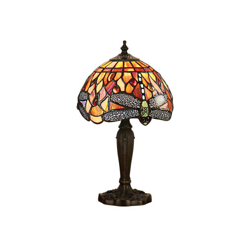 Interiors 1900 64091 Flame Dragonfly Tiffany Lamp