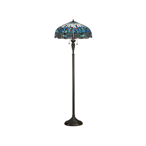 Interiors 1900 64069 Blue Dragonfly Floor Lamp