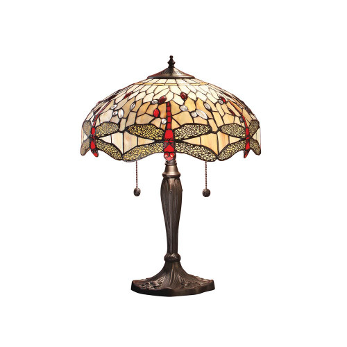 Interiors 1900 64085 Beige Dragonfly Large Table Lamp