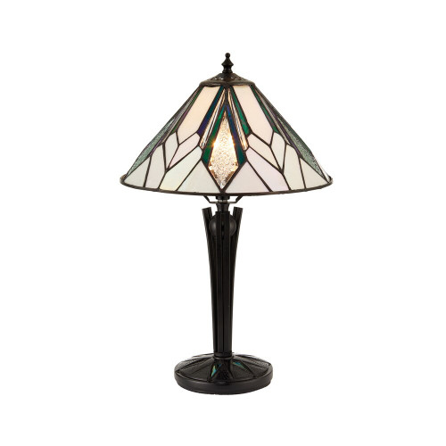 Interiors 1900 70365 Astoria 1 Light Small Tiffany Table Lamp