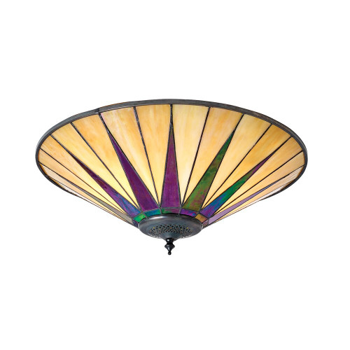 Interiors 1900 70240 Dark Star Tiffany Flush Fitting