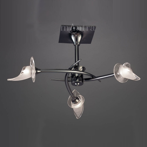 Mantra Lighting Mantra M0306BC Flavia 3 Light Black Chrome Pendant