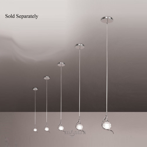Mantra Lighting Mantra M0084 Dali 1 Light Chrome Pendant