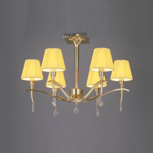 Mantra Lighting Mantra M0344PB Siena 6 Light Ceiling Fitting