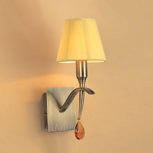 Mantra Lighting Mantra M0347AB/S Siena 1 Light Switched Wall Bracket