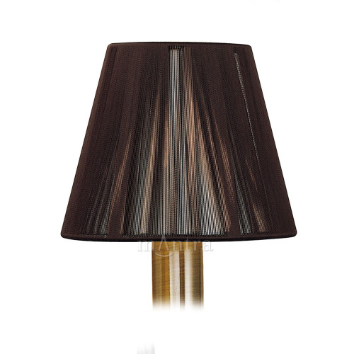 Mantra Lighting Mantra MS002 Dark Brown Silk String Shade