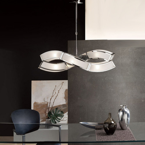 Mantra Lighting Mantra M0388 Duna Modern Polished Chrome Ceiling Fitting