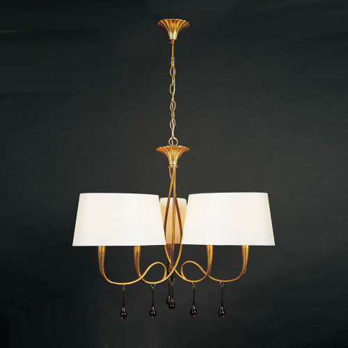 Mantra Lighting Mantra M0540 Paola 6 Light Gold Leaf Ceiling Fitting