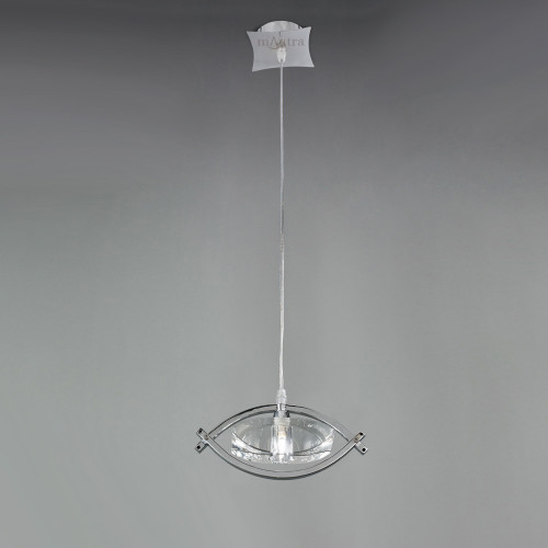Mantra Lighting Mantra M0899 Kromo 1 Light Polished Chrome Ceiling Pendant