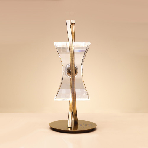 Mantra Lighting Mantra M0895AB Kromo 1 Light Antique Brass Table Lamp